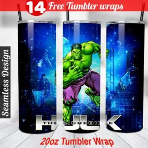 Hulk tumbler wrap