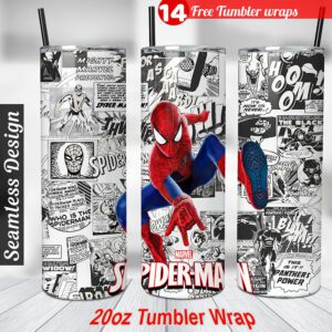 Spider man tumbler wrap