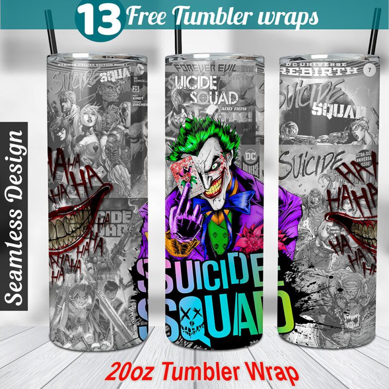 Joker tumbler wrap