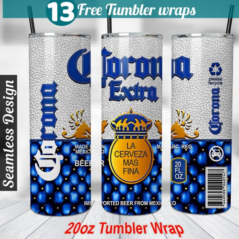 Corona Extra tumbler wrap