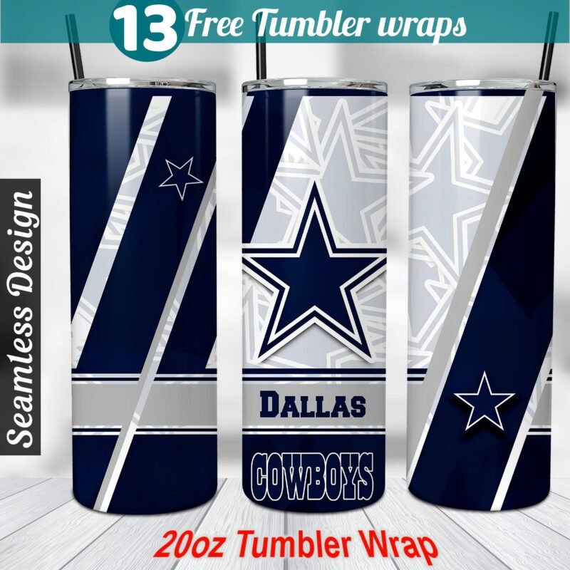 Dallas Cowboys tumbler wrap