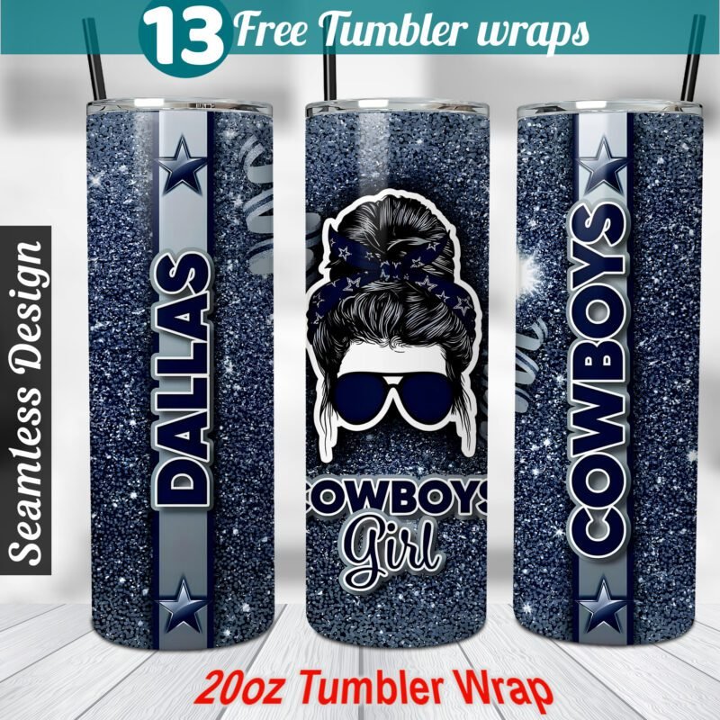 Dallas Cowboys tumbler wrap