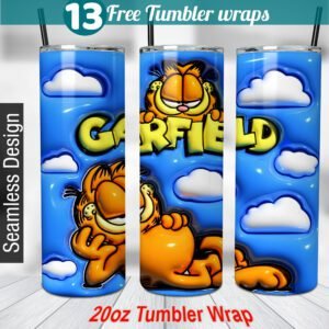 Garfield tumbler wrap