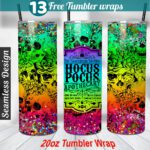 Halloween tumbler wrap