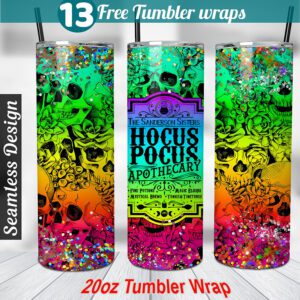 Halloween tumbler wrap