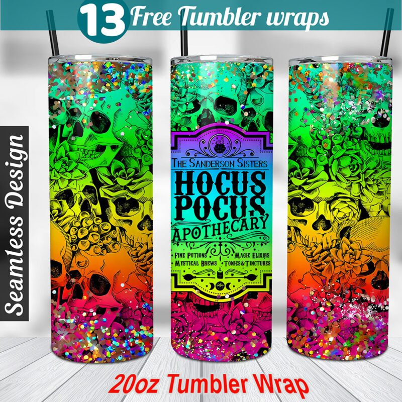 Halloween tumbler wrap