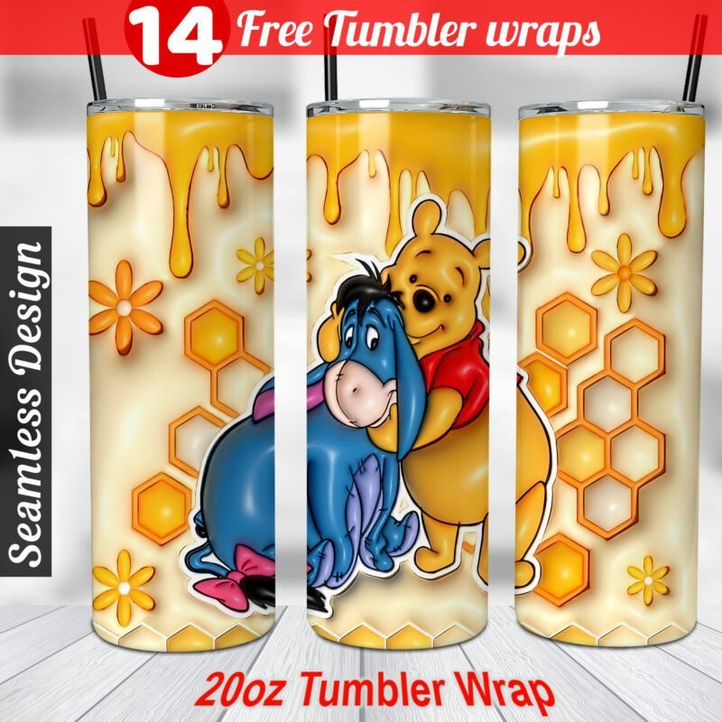 Pooh tumbler wrap