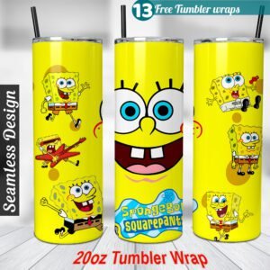 Spongebob tumbler wrap