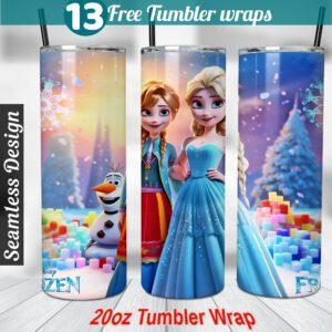 Frozen Elsa princess tumbler wrap