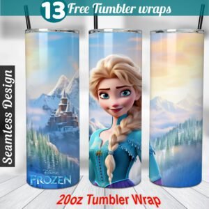 Frozen Elsa tumbler wrap