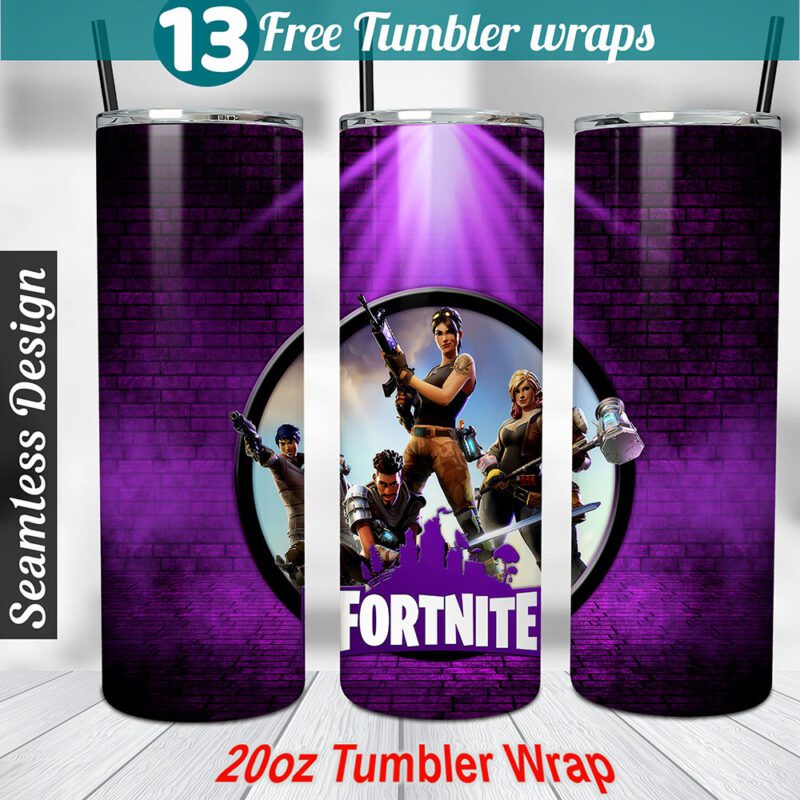 fortnite tumbler wrap