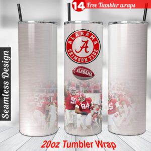 Alabama Crimson Tide Tumbler Wrap