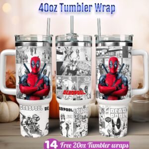 Deadpool tumbler wrap