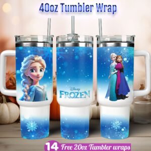 Frozen Elsa princess tumbler wrap
