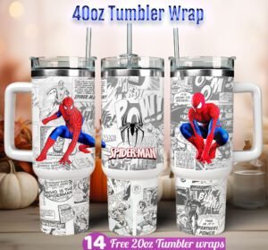 Spider man tumbler wrap