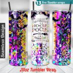 Halloween tumbler wrap
