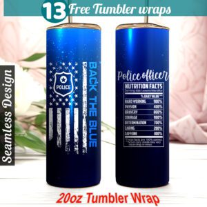 Police tumbler wrap