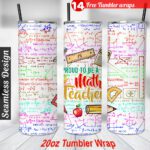 Math Teacher tumbler