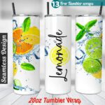 Lemonade tumbler wrap