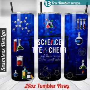 Science Teacher tumbler wrap