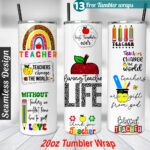 Teacher Quotes tumbler wrap