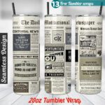 Motivational tumbler wrap