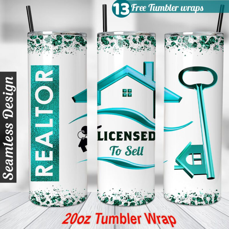 Realtor tumbler wrap